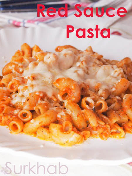 red pasta Red Sauce Pasta | Italian Pasta With Cheese