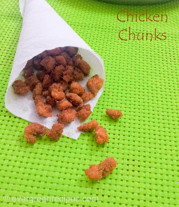 Fried Chicken Cubes | Crunchy Chicken Chunks 