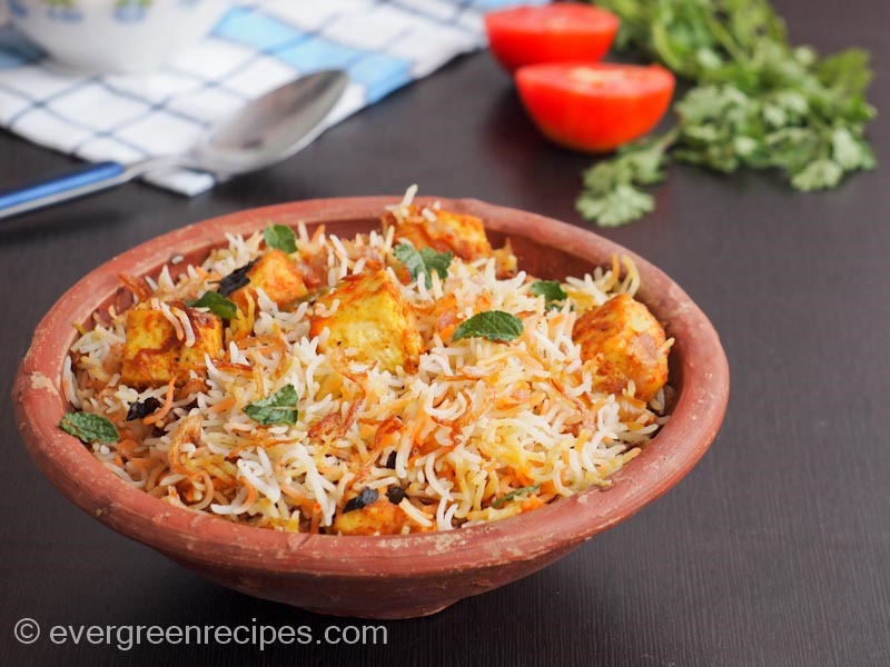 Paneer Dum Biryani Recipe