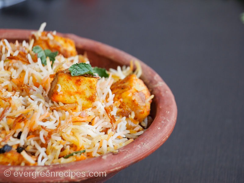 Paneer Dum Biryani Recipe