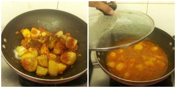 Potato curry step 4