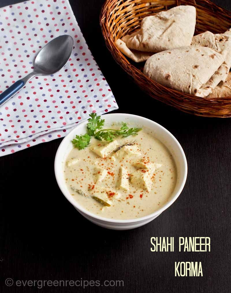 Shahi Paneer Korma Recipe