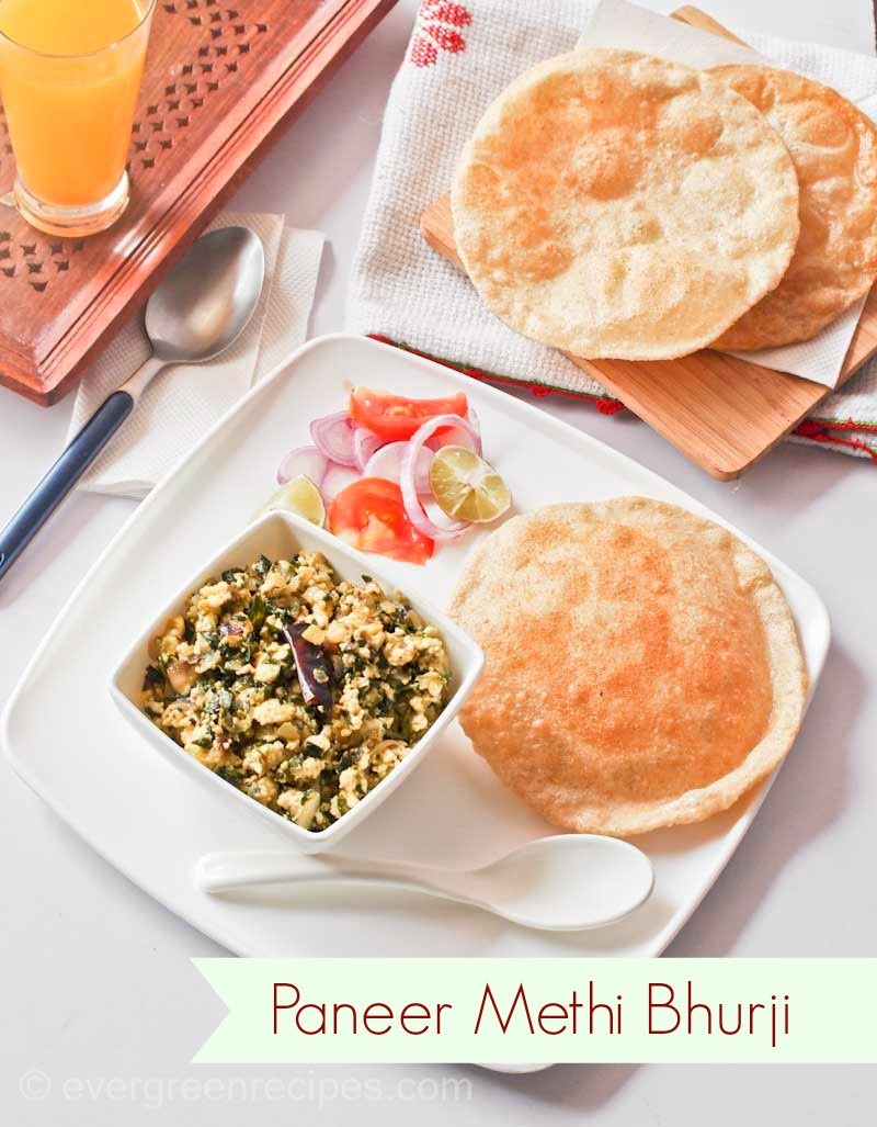 Paneer Methi Bhurji Recipe